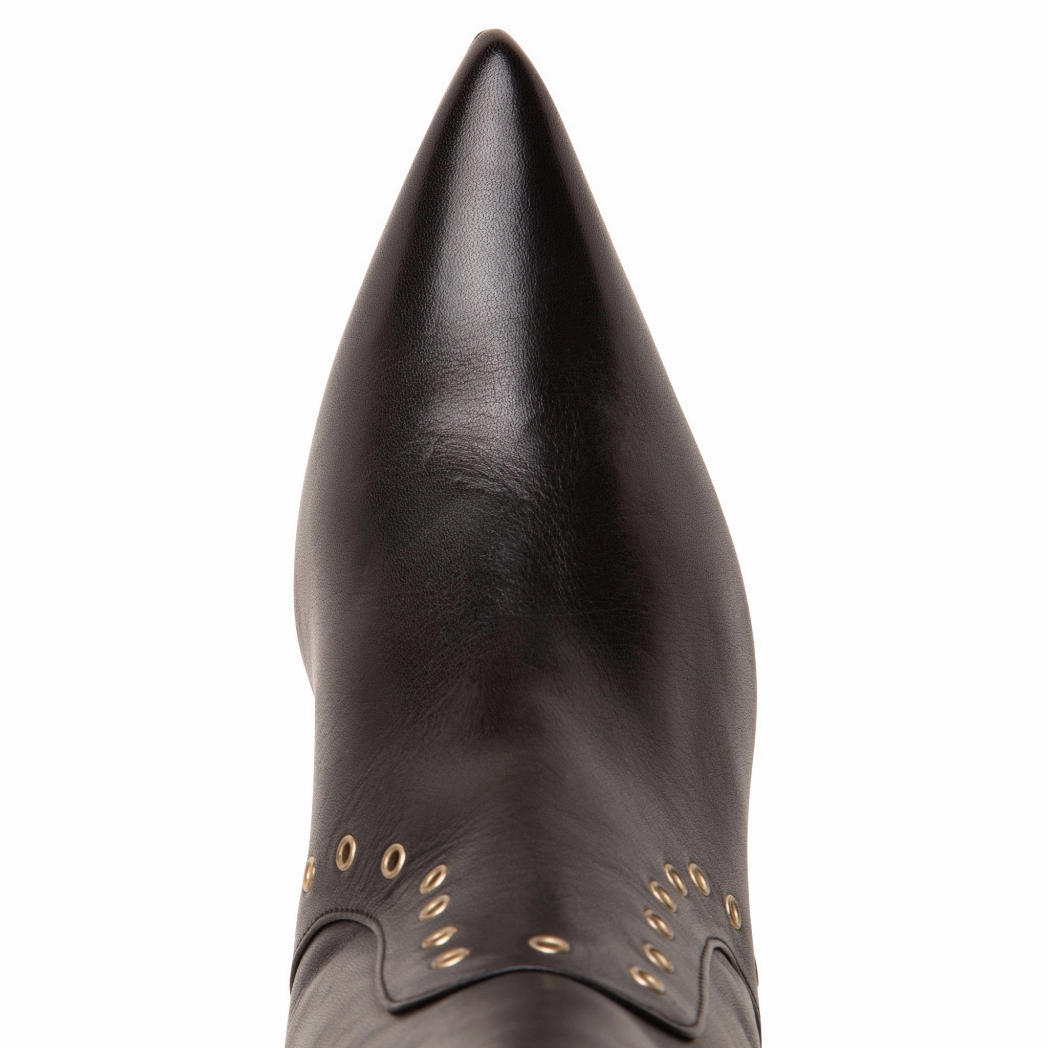 Knee High Boots Fall 2025 Vanesa Womens Black Leather Knee High Boot Kitten Heel