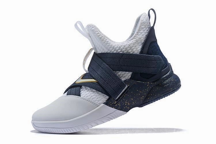 Nike Shoes Warranty Nike Lebron Soldier XII 12 SFG EP White Grey Blue Shoes Sale Size US7,8,8.5,9,10,11,12