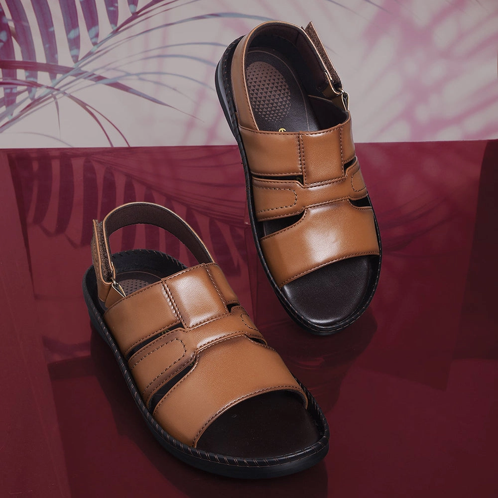 Birken Sandals Healers Tan Casual Sandal For Men STARC-1E By Liberty