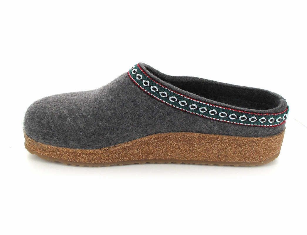 HAFLINGER Wool Felt Clogs GZ Classic Rubber Clogs Platform