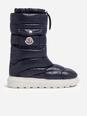 Moncler Enfant Kids Petit Gaia Pocket Snow Boots in Navy Unique Snow Boots