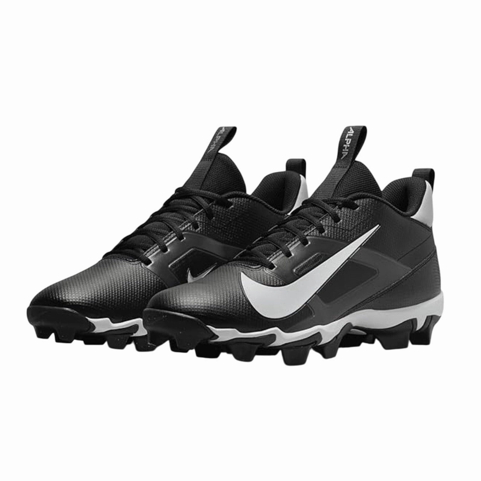 Nike Men's Alpha Menace 4 Shark Football Cleats Size 10.5 Black Grey White NWOB Nike Costliest Shoes