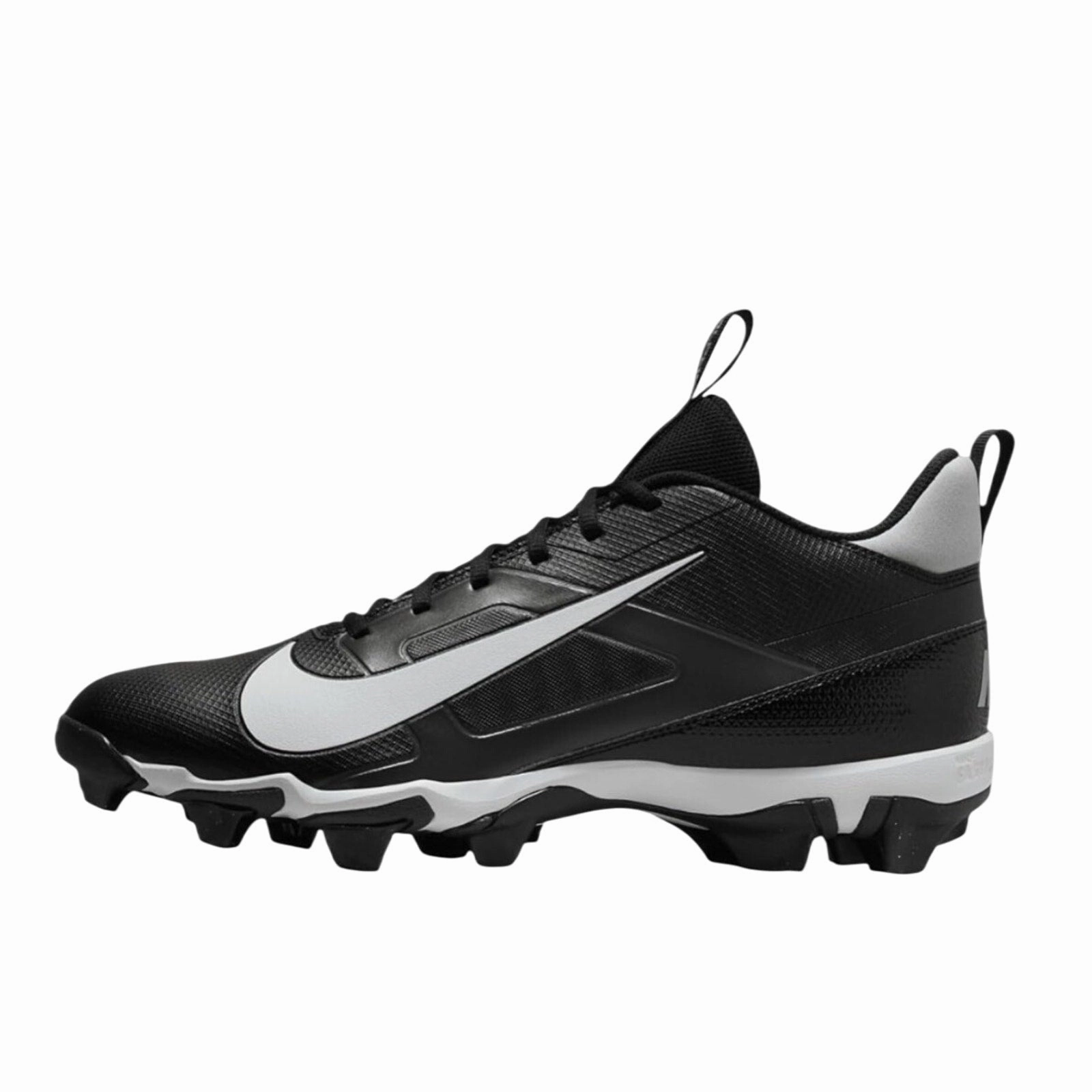 Diamond Turf Nike Shoes Nike Men's Alpha Menace 4 Shark Football Cleats Size 10.5 Black Grey White NWOB