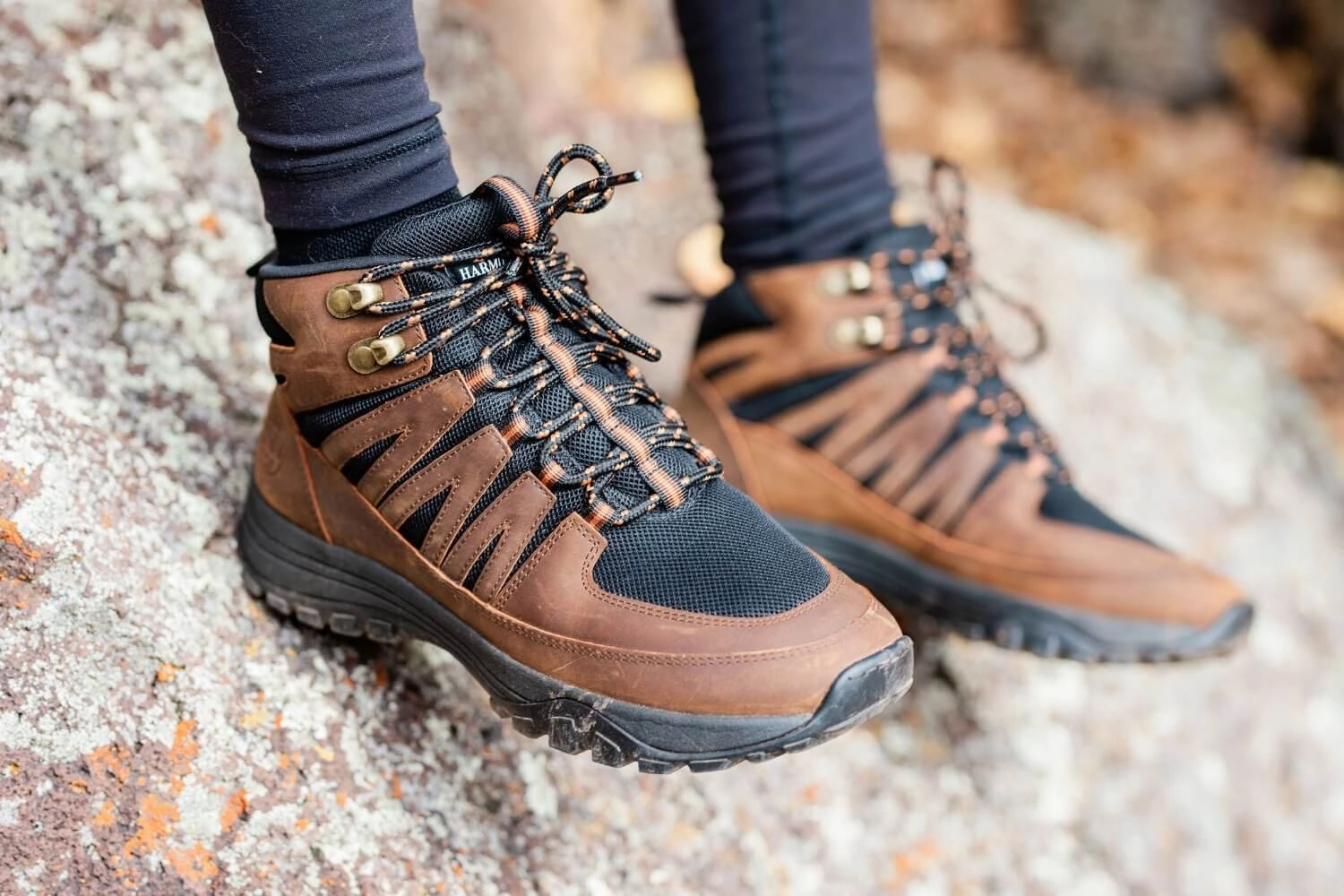 High-Top Trail Shoe  Jesse Brown Leather & Black Mesh Ultra 50 Gtx Trail Running Shoe