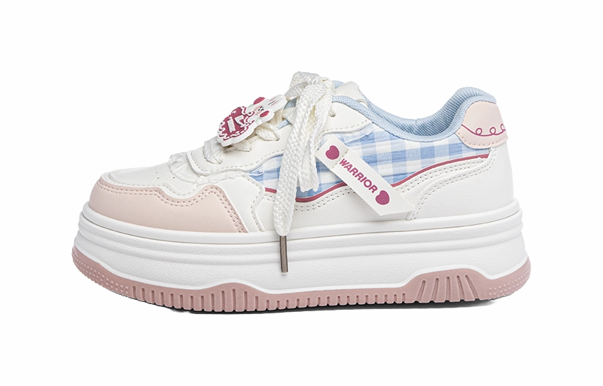 Hiking Shoes And Boots Warrior Wear resistant And Lightweight Low top Skateboard Shoes Women's White Pink Blue