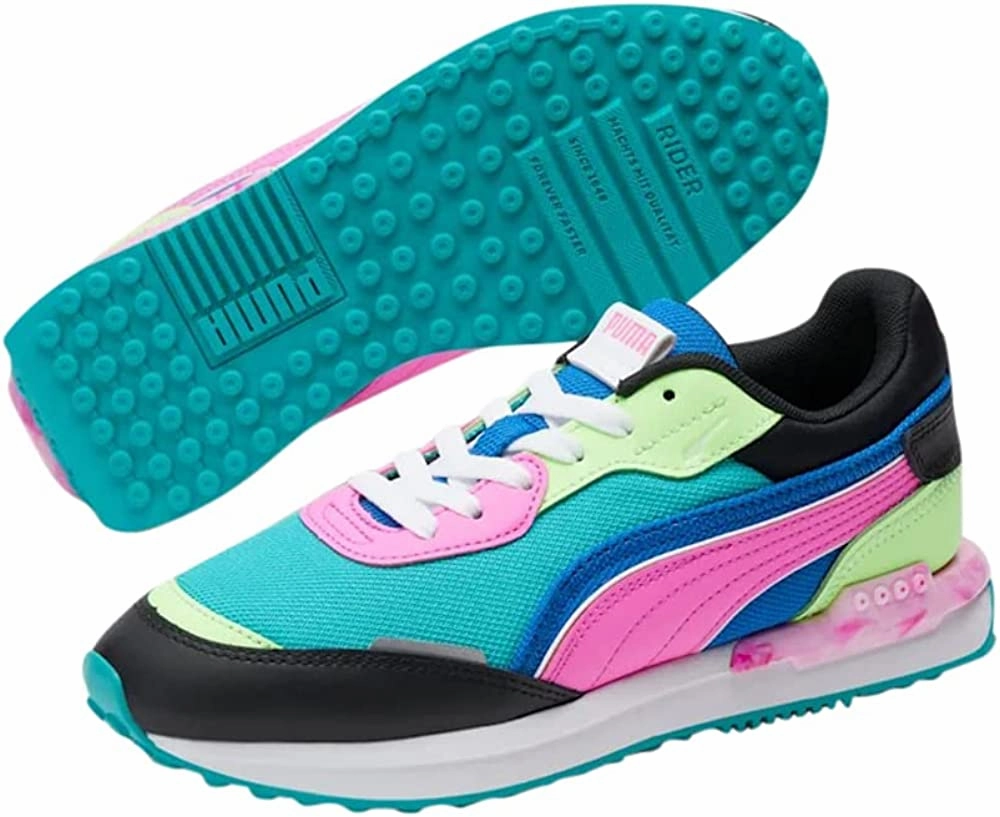 Hiking Shoes Made In America PUMA Women's City Rider Marble Sneaker