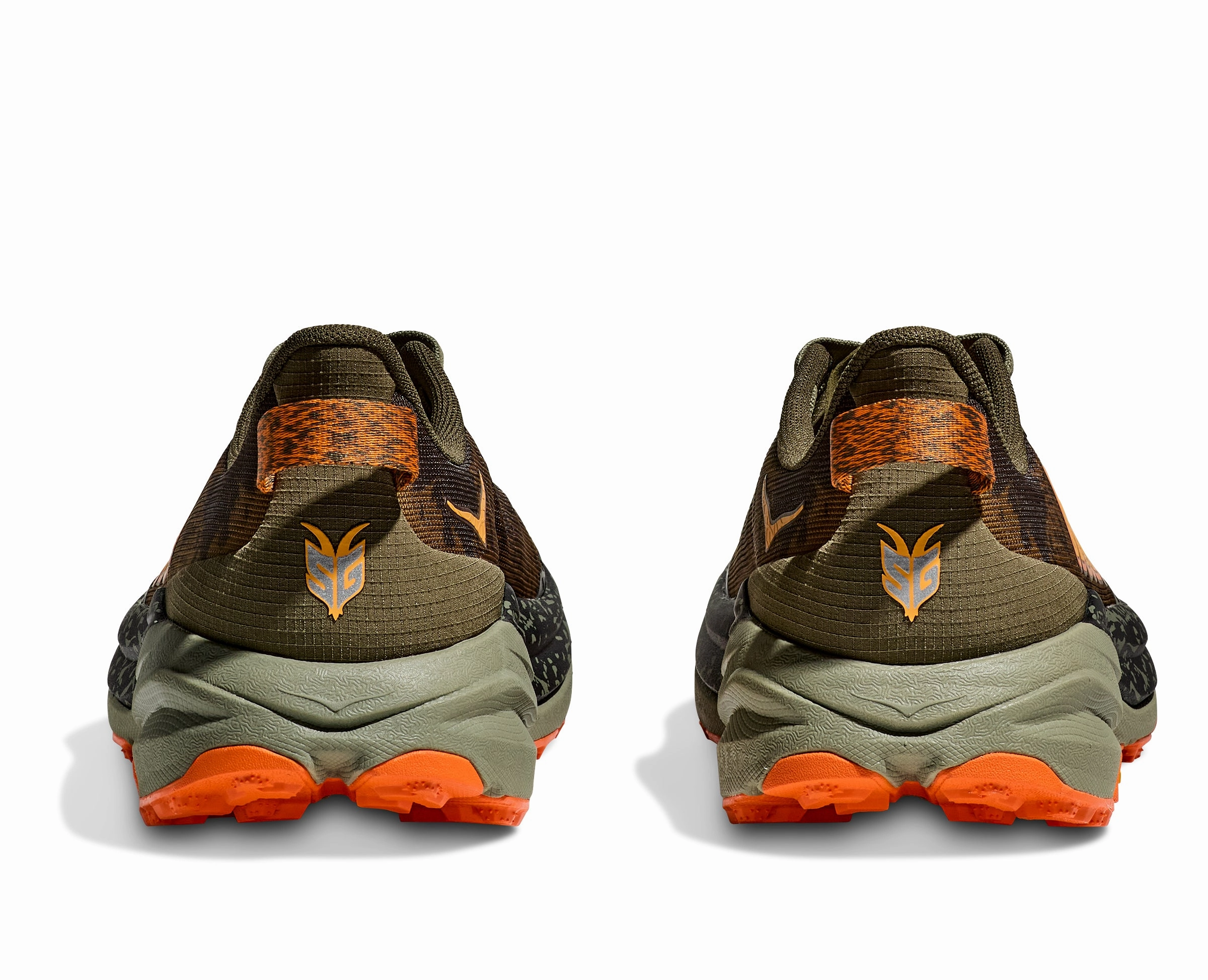 Most Stylish Trail Running Shoes Hoka Men's Speedgoat 6 Wide Fit Trail Running Shoes Antique Olive / Squash