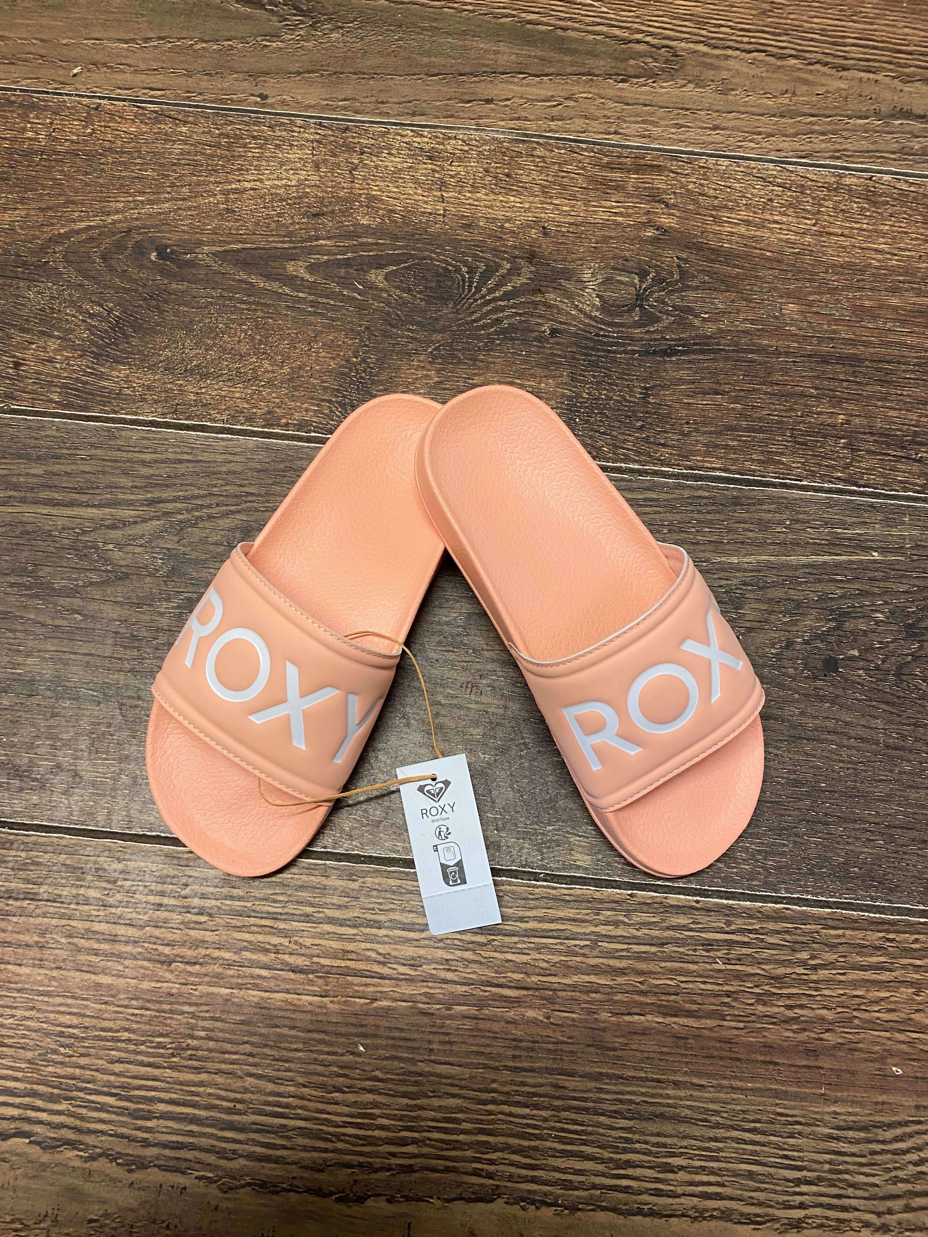 Roxy Girls Coral Slippy Sliders Akira Flip Flops