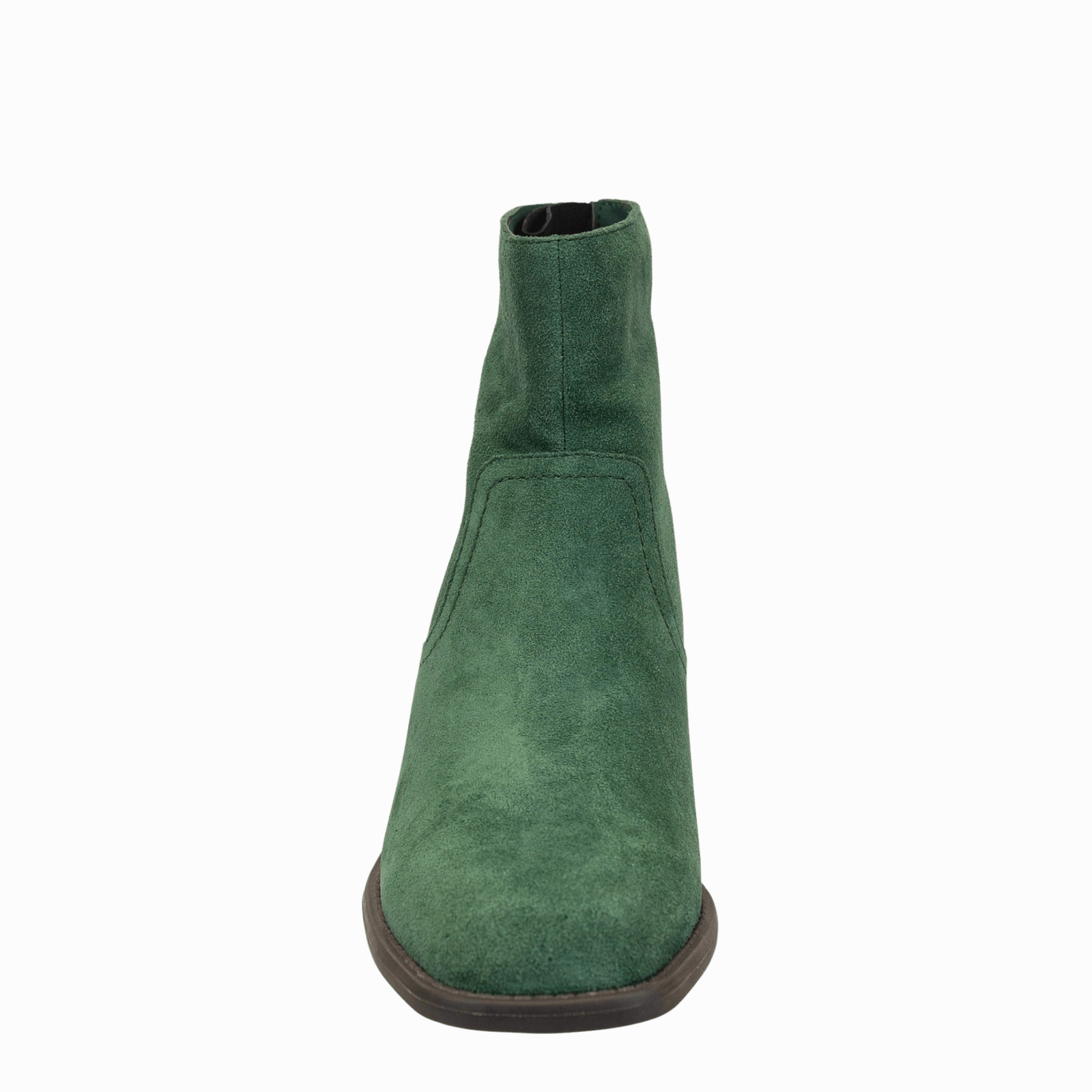 HOMESTEAD in DARK GREEN Heeled Ankle Boots Short Dress With Ankle Boots