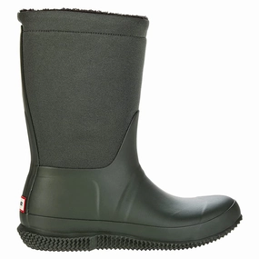 Snow Boots Size 9.5 Hunter Original Roll Top Sherpa Neoprene Rubber Women's Snow Boots