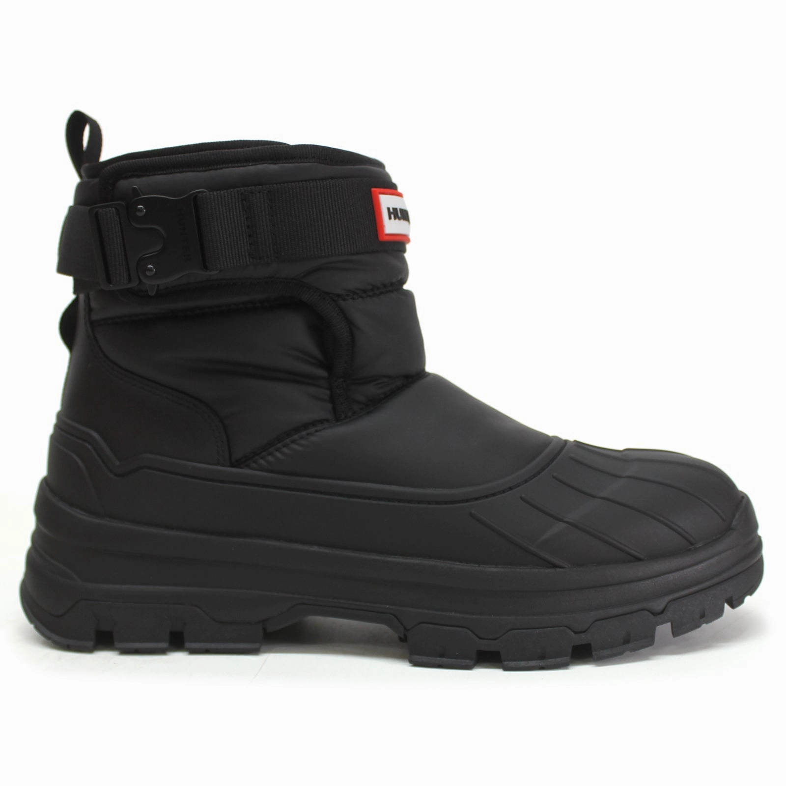 Raiders Snow Boots Hunter Short Buckle Snow Synthetic Textile Women's Ankle Black Boots