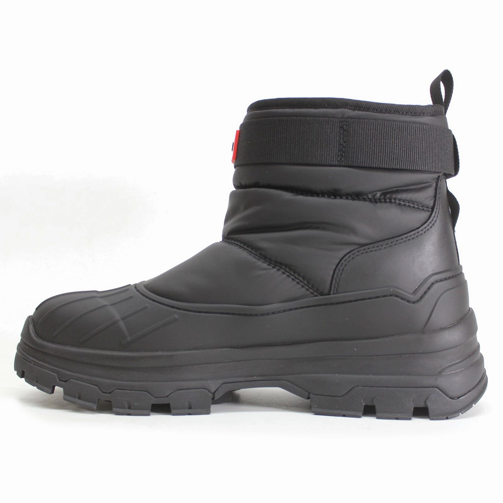 Waterproof Snow Boots Uk Hunter Short Buckle Snow Synthetic Textile Women's Ankle Black Boots