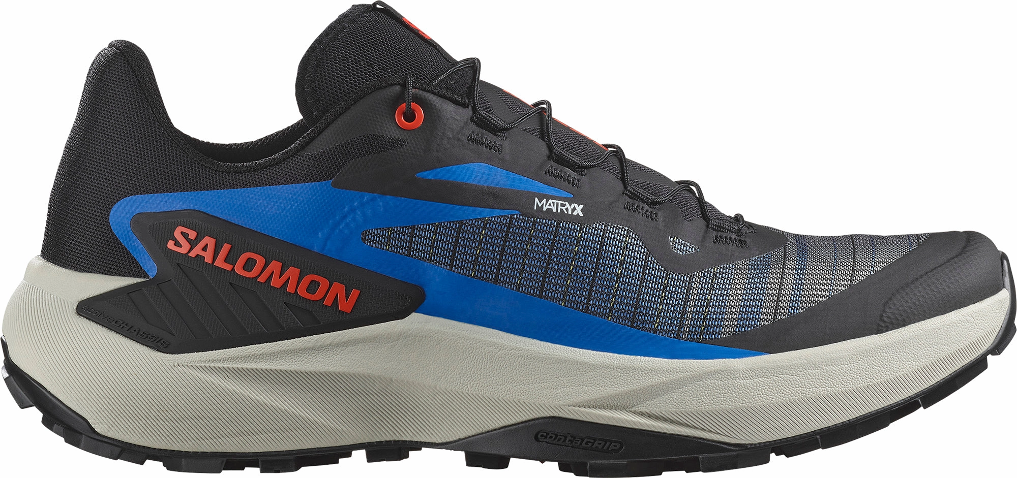 Salomon Genesis Mens Trail Running Shoes - Black Trail Shoes 2015