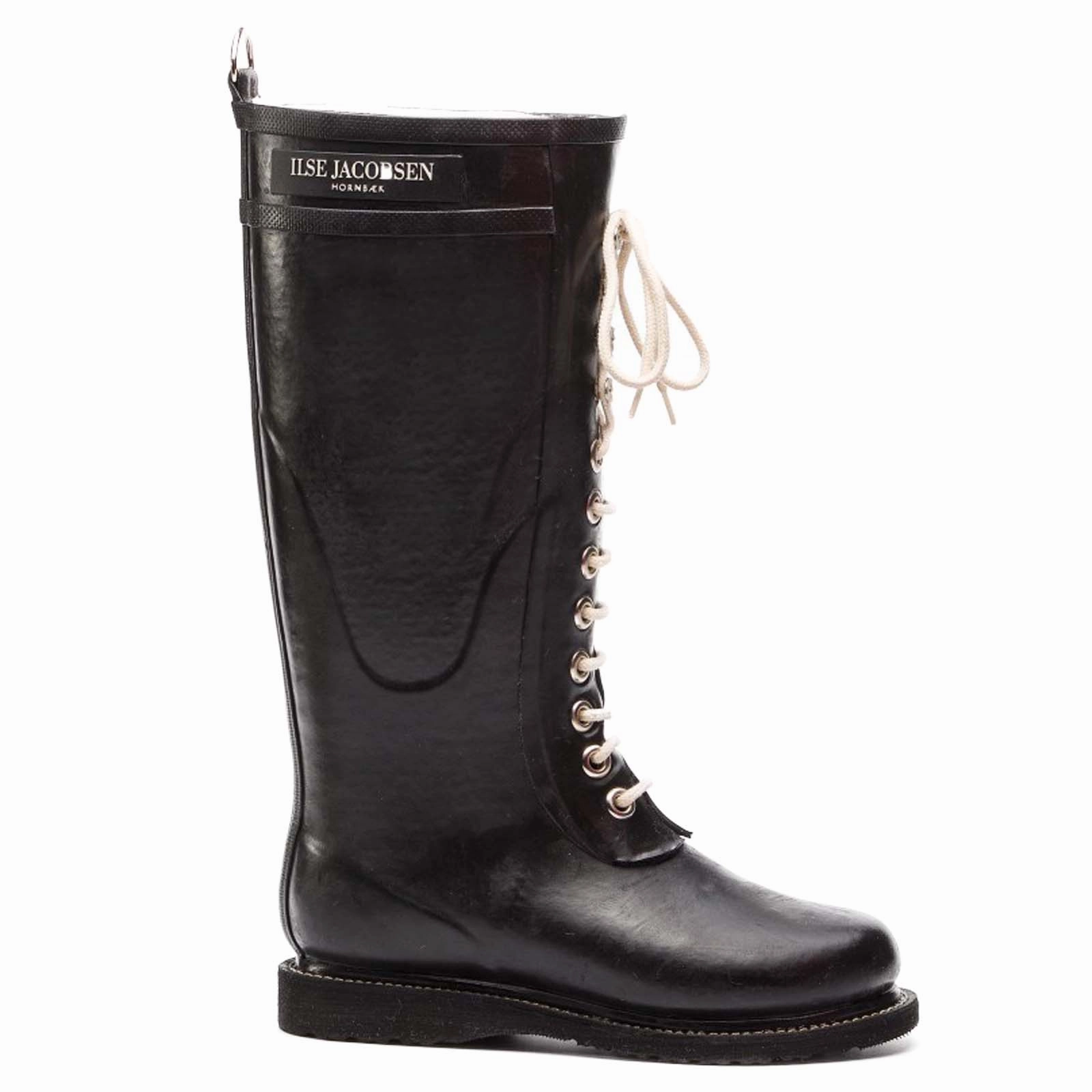 Snow Boots Chelsea Ilse Jacobsen Rub1 Rubber Women's Black Calf Length Boots