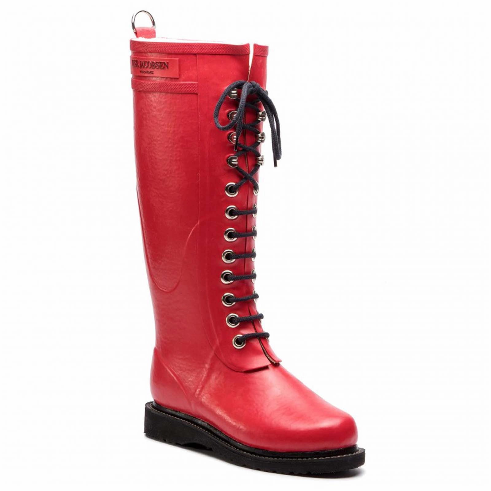 Ilse Jacobsen Rub1 Rubber Women's Red Calf Length Boots Best Snow Boots For Winter