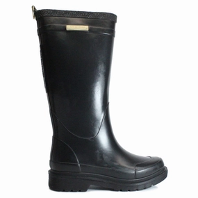 Ilse Jacobsen Rub350 Rubber Women's Calf Length Black Boots Best Winter Boots For Deep Snow