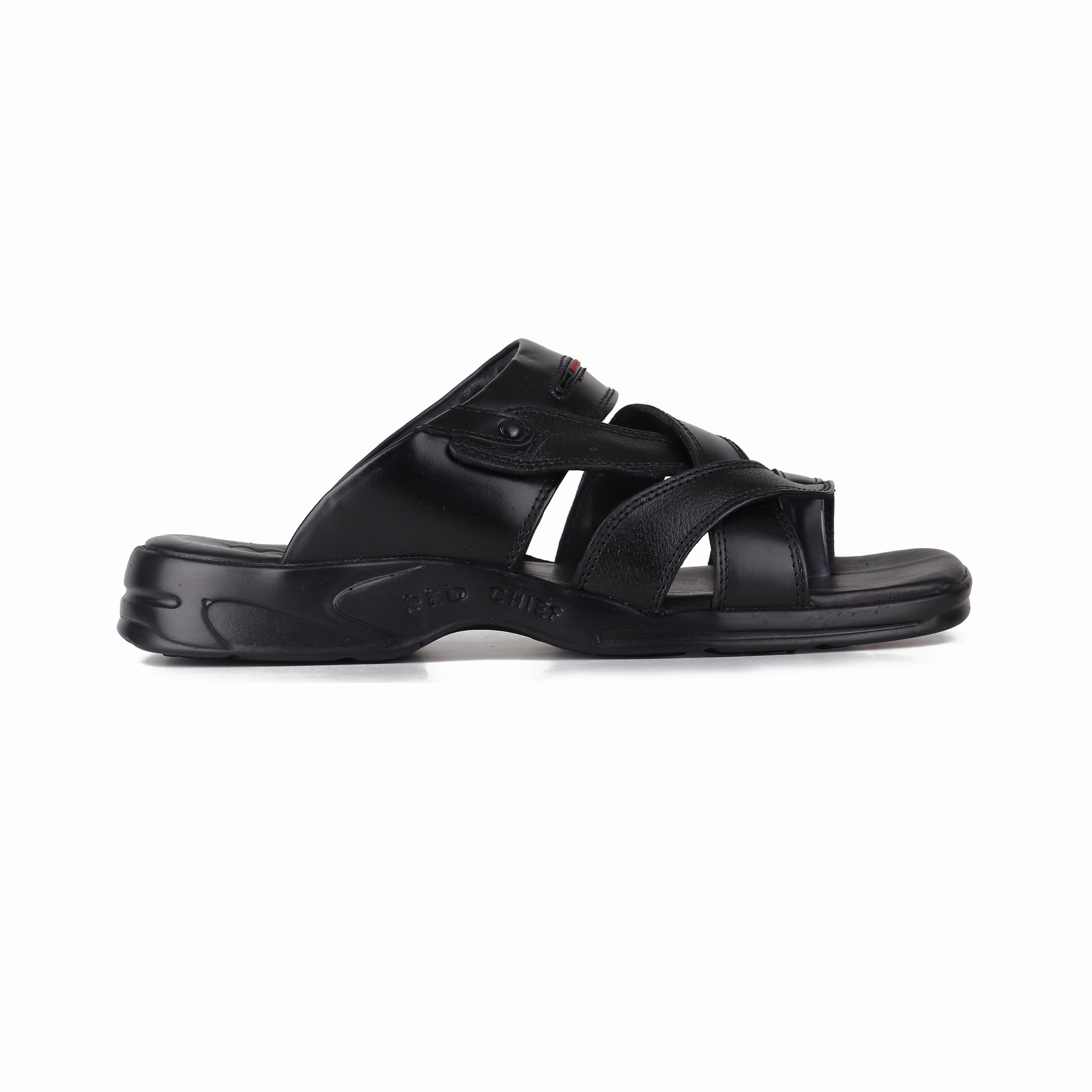 Beach Walking Shoes Red Chief Black Slipper for Men RC593 001