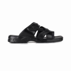 Red Chief Black Slipper for Men RC593 001 Extra Wide Walking Shoes