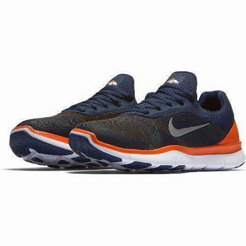 Men's Denver Broncos Nike Navy Free Trainer V7 Collection Shoes Nike Running Shoes Zoomx