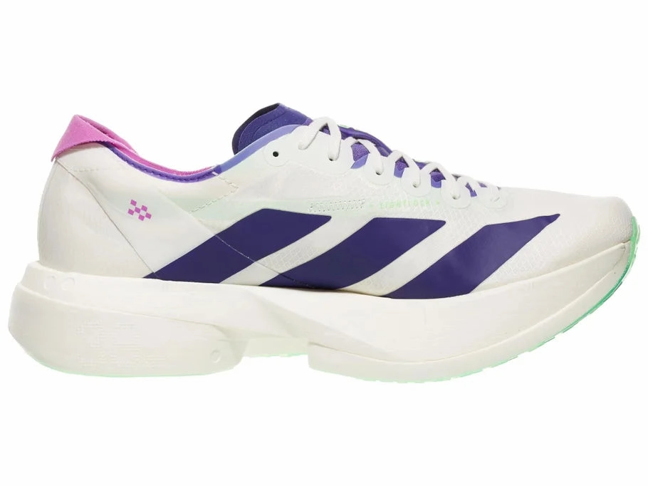 Shoe Stores Running Adidas | Adizero Adios Pro 4 | Men's | Core White/Collegiate Purple/Lime Burst