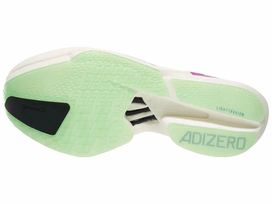 Sonic Running Shoes Adidas | Adizero Adios Pro 4 | Men's | Core White/Collegiate Purple/Lime Burst