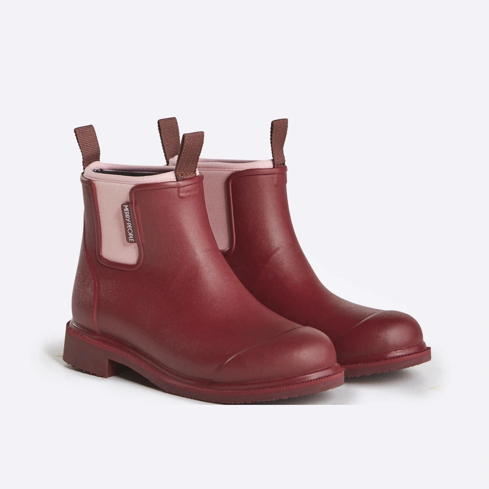 Balenciaga X Crocs Rain Boots Bobbi Red Wellington Boot // Beetroot & Light Pink