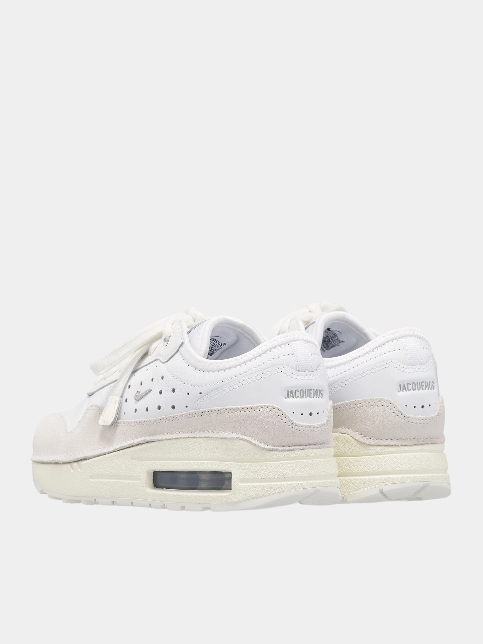 Nike Air Huarache Run Ultra Shoes Jacquemus Air Max 1 86 Sneakers (HM6690-100-WHITE-SILVER-SAIL)