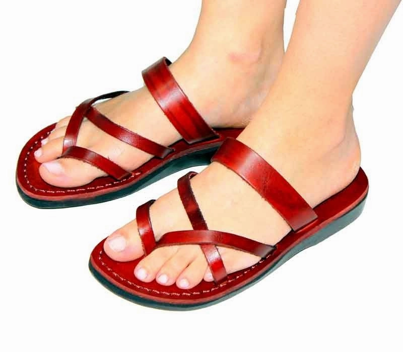 Jerusalem Leather Sole  $20 Flip Flop model 4