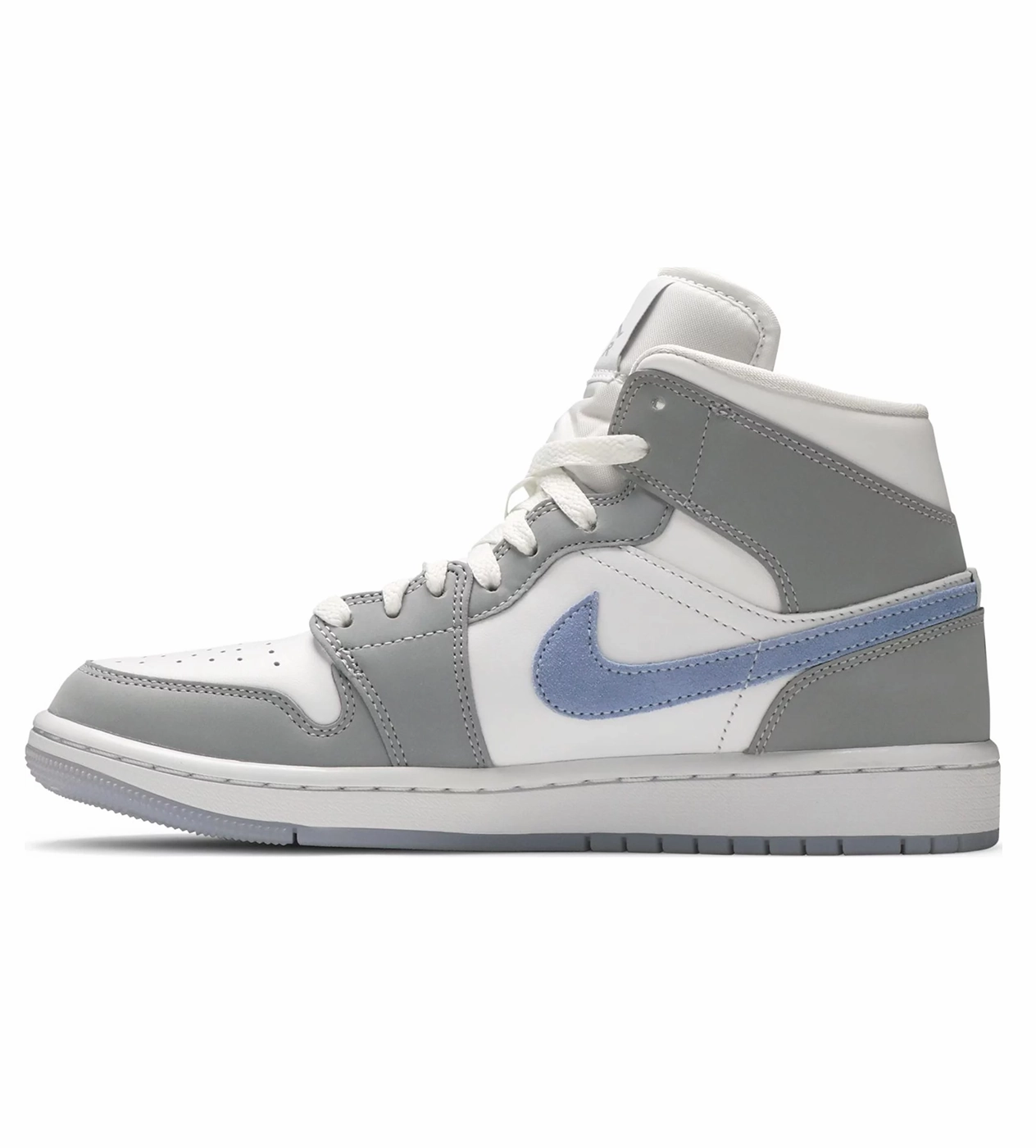 Nike Flex Running Shoe Jordan 1 Mid 'Wolf Grey Aluminum'