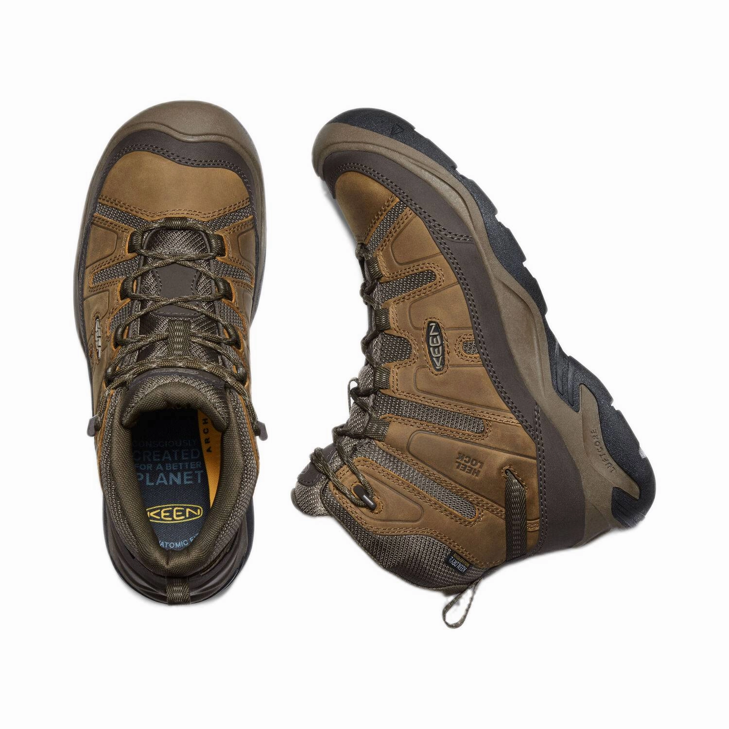 KEEN Men's Circadia Mid Waterproof Boot Tracerocker 2.0 Trail Running Shoes