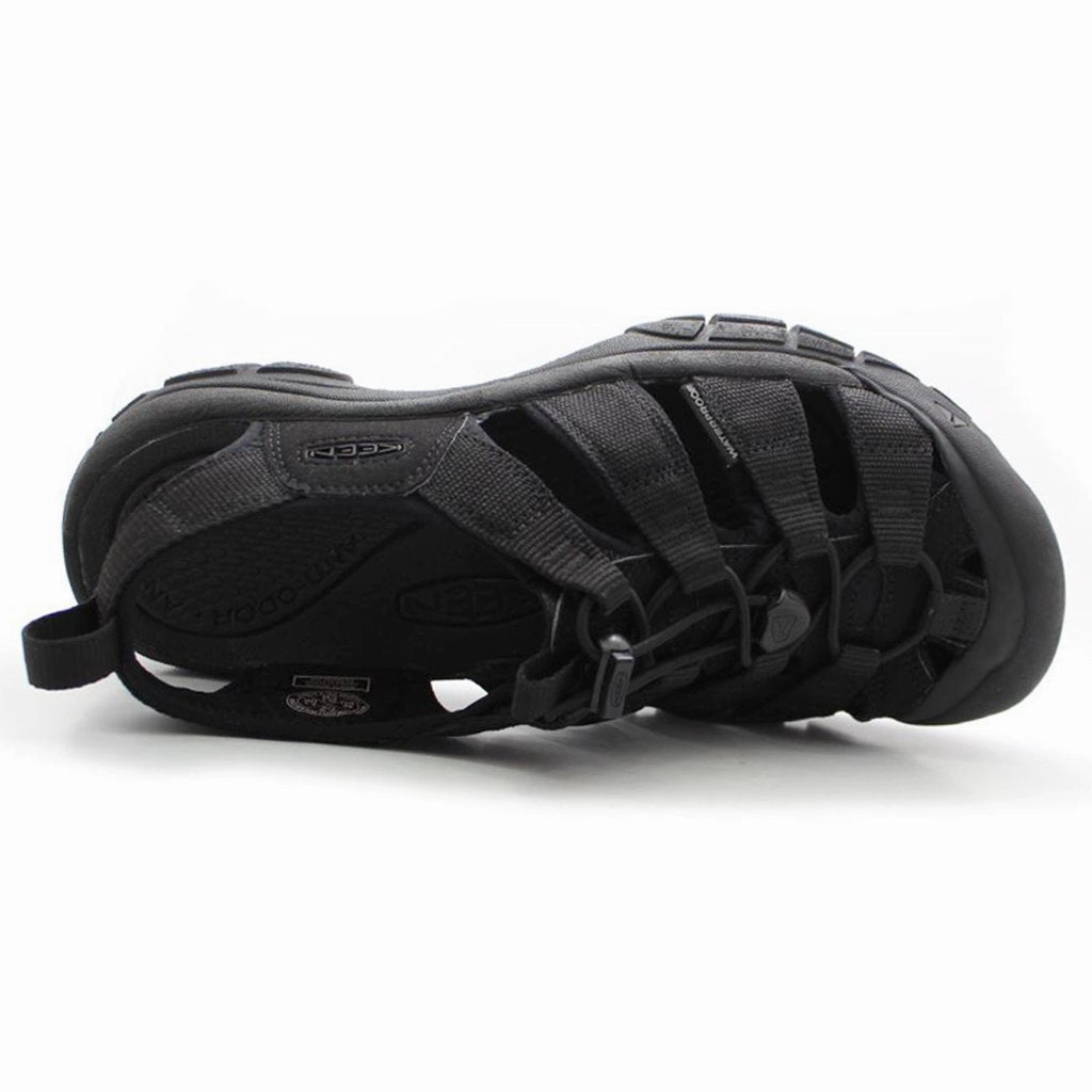 Keen Newport H2 Textile Men's Slip On Triple Black Sandals Offroad Sandals