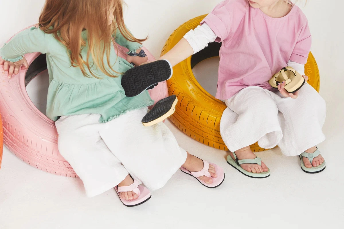 KIDS | RECYCLED TIRE SOLE - Indosole Flip Flops Extra Wide