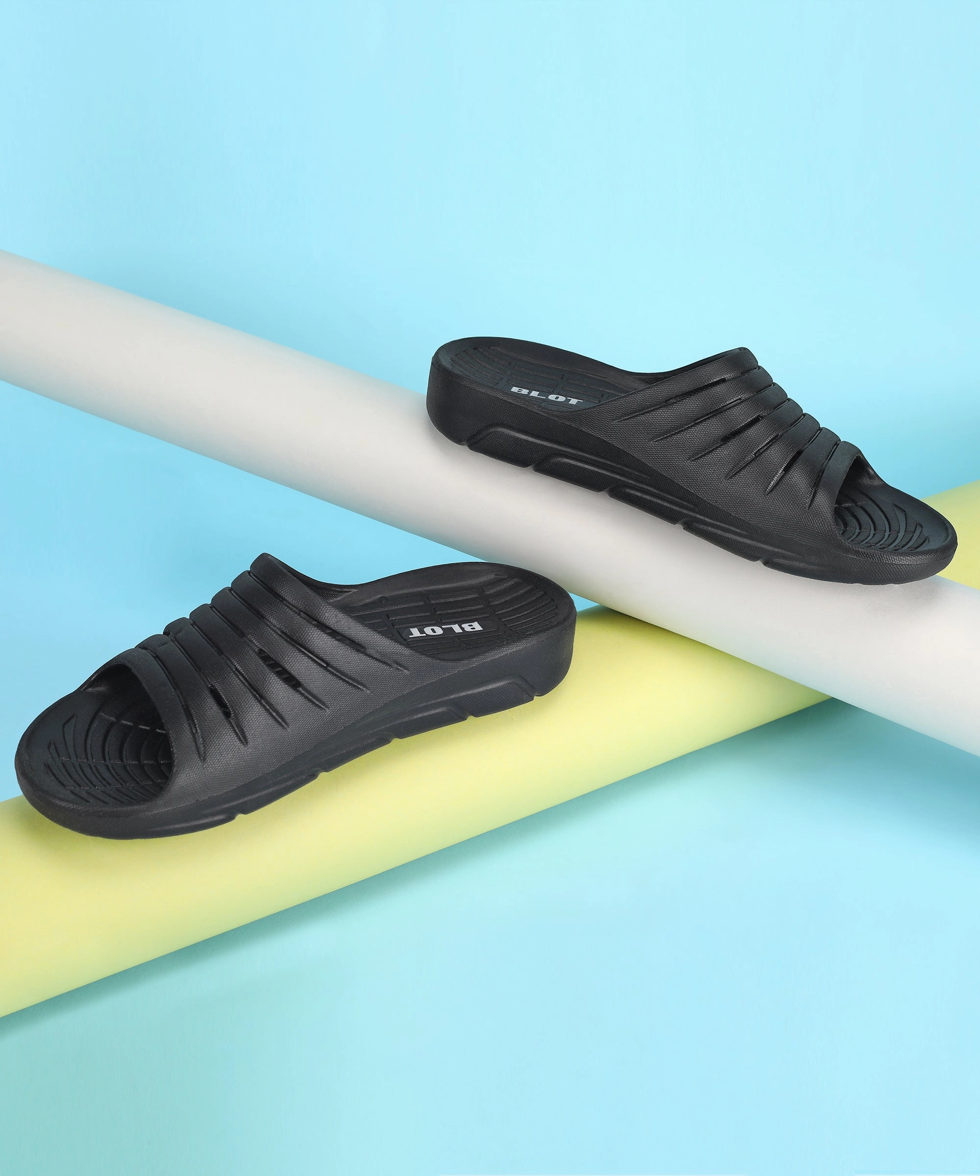 Strapless Flip Flops Paragon Blot K10910G Men Casual Sliders | Stylish Trendy Lightweight Slides | Casual & Comfortable Slippers | For Everyday Use