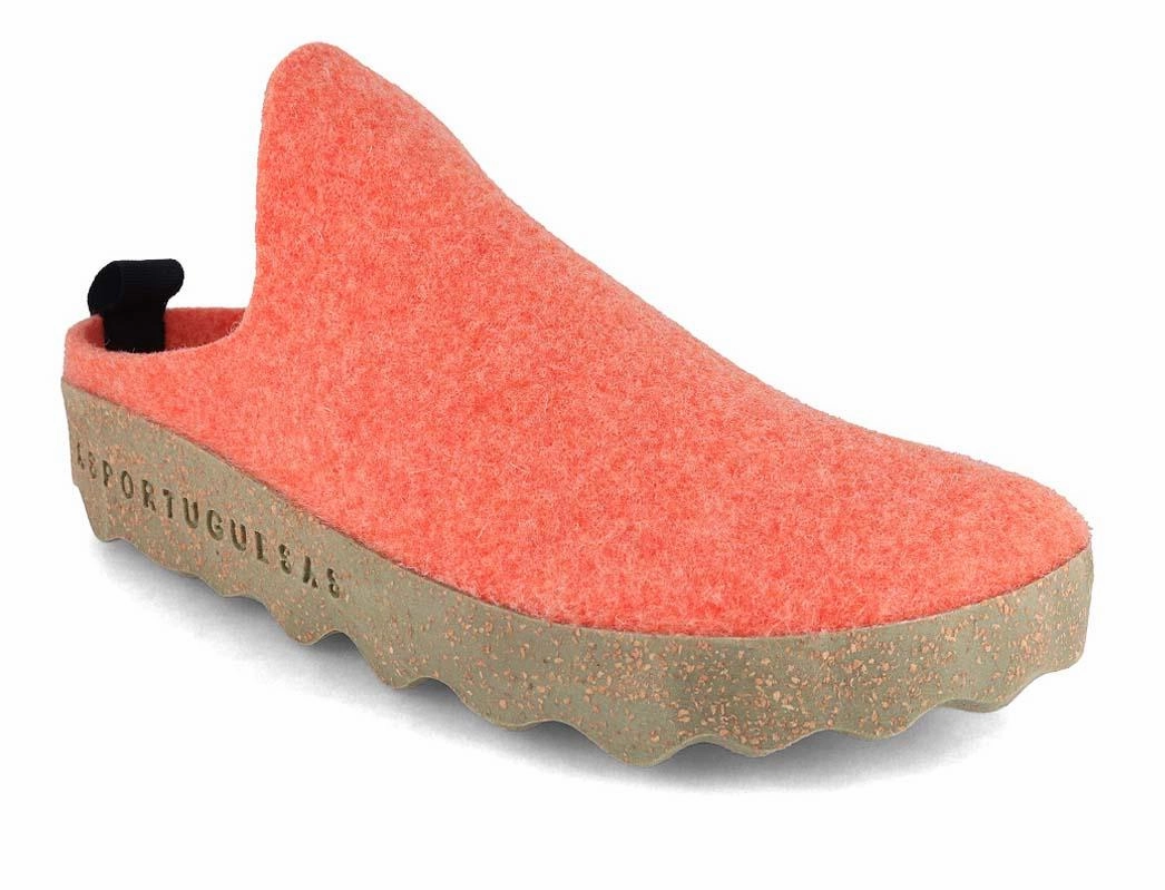 Zappos Clogs ASPORTUGUESAS Women Felt Clogs 'Come', orange