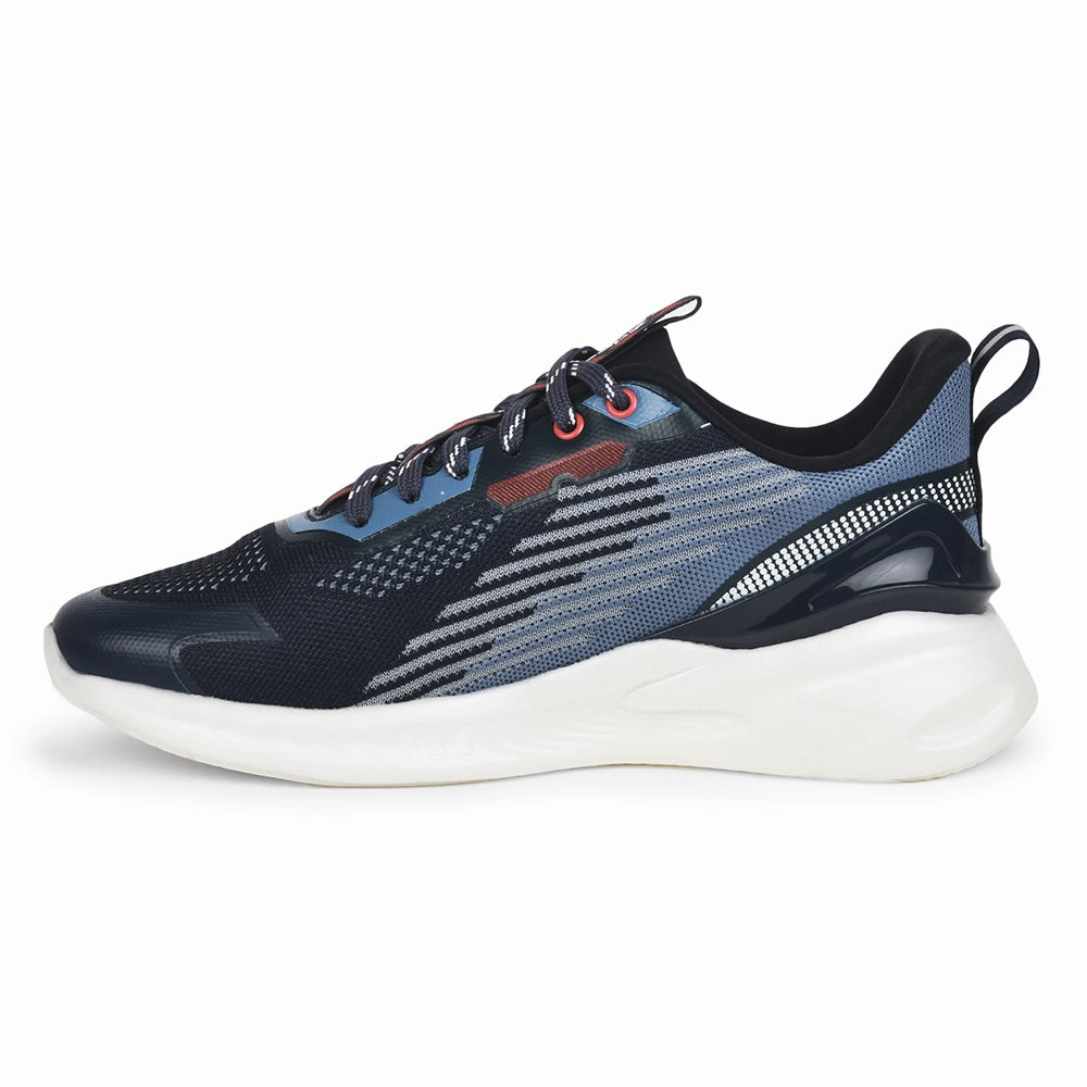 Leap7x By Liberty Men THUNDER-1 N.Blue Sports Lacing Shoes Best Work Shoes For Walking All Day