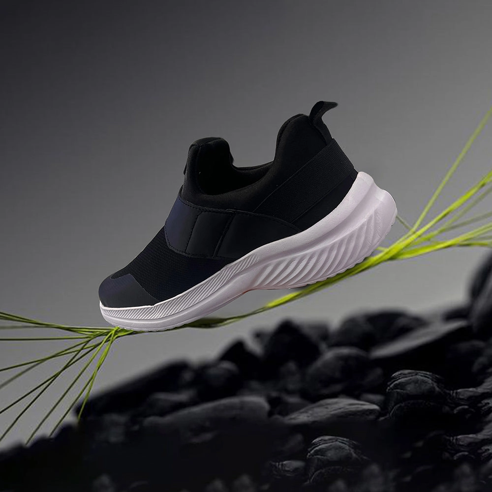 For Walking Best Rated Walking Leap7x By Liberty Mens FLATRON-1E Black Sports Non Lacing Shoes