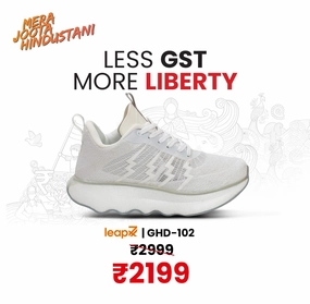 Training Shoes For Gym Leap7x White Sports Lacing Running Shoes For Men GHD-102 By Liberty