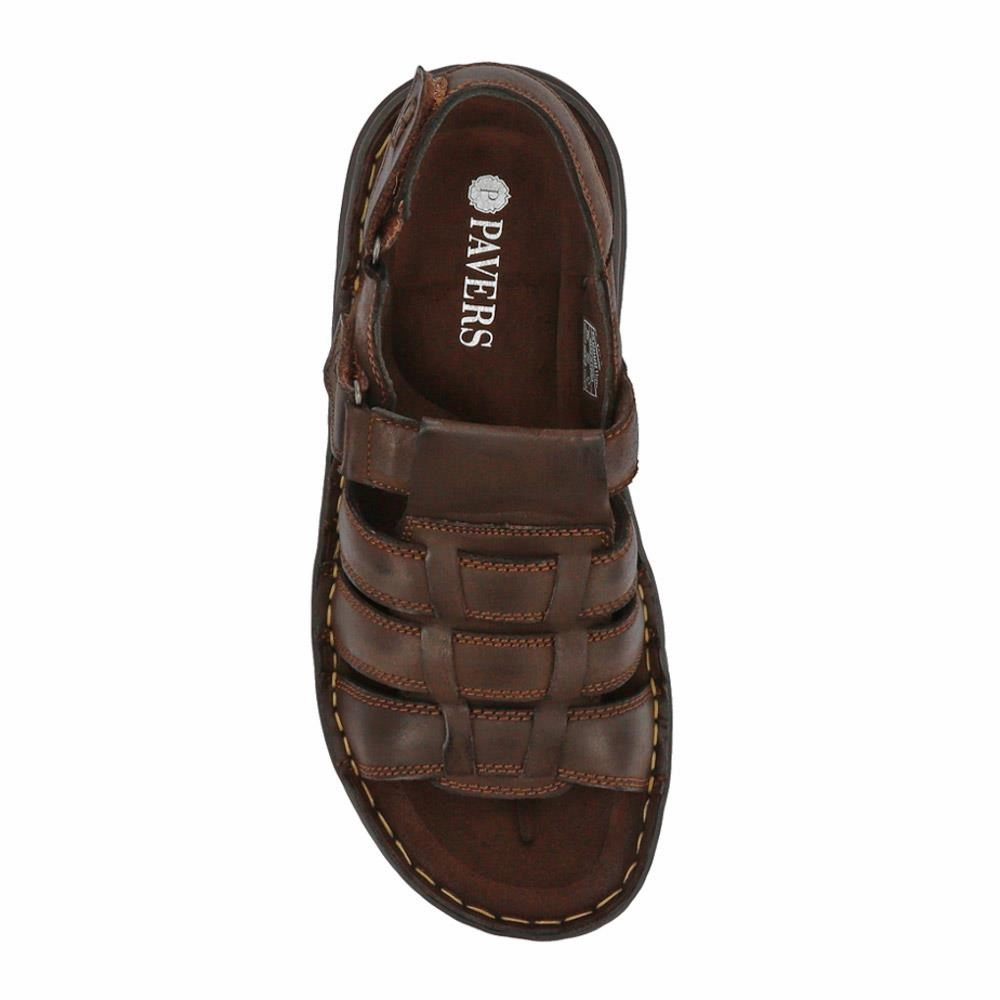Spiked Sandals Leather Touch-Fasten Sandals - AATRA41003 / 326 947 - Brown