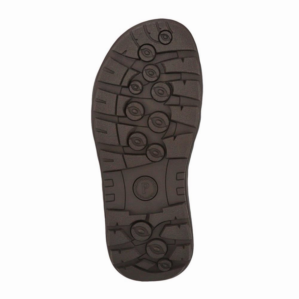 Sandals Royal Bahamian In Nassau Leather Touch-Fasten Sandals - AATRA41003 / 326 947 - Brown