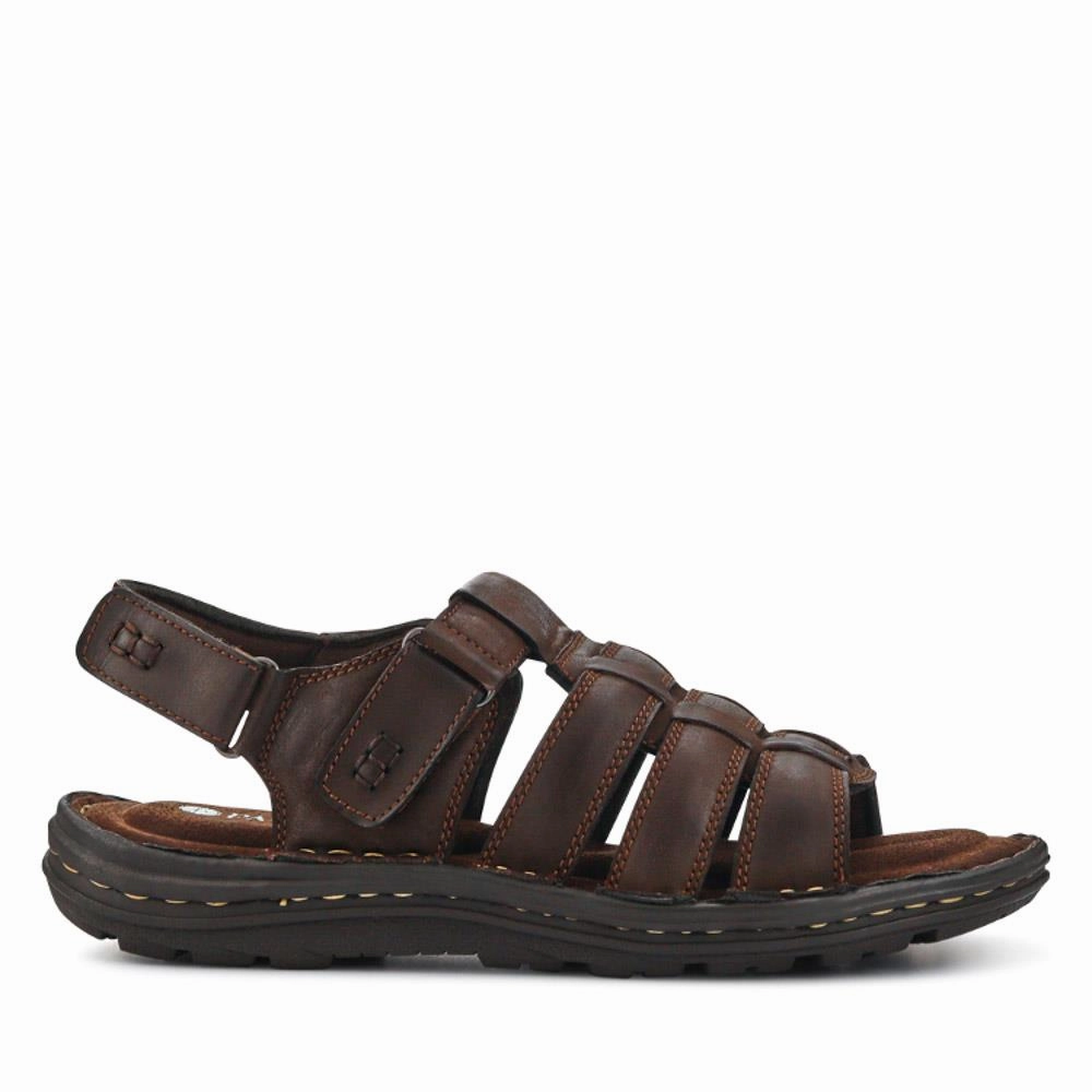 Overpronation Sandals Leather Touch-Fasten Sandals - AATRA41003 / 326 947 - Brown