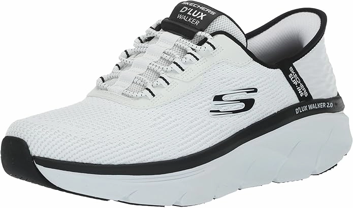 Skechers Men's D'lux Walker 2.0 Rezinate Hands Free Slip-in Sneaker Good Shoes For Walking And Standing