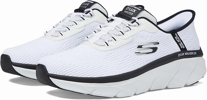 Skechers Men's D'lux Walker 2.0 Rezinate Hands Free Slip-in Sneaker Best Walking Shoes For Travelling