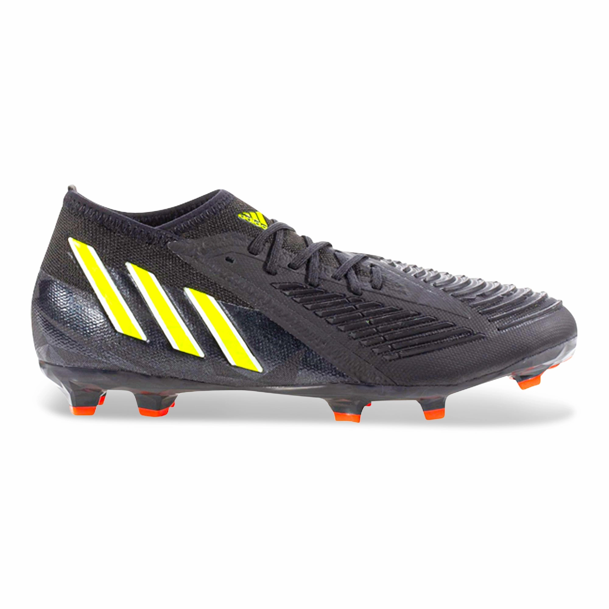 Cleats Sale Soccer adidas Jr. Predator Edge.1 FG Soccer Cleats (Core Black/Solar Yellow)