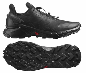 Japanese Running Shoes Salomon Supercross 4 Womens (Black/Black)
