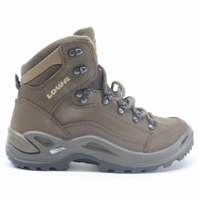 Lightweight Waterproof Insulated Hiking Boots Lowa Renegade LL Mid Nubuck Leather Women's Hiking Boots