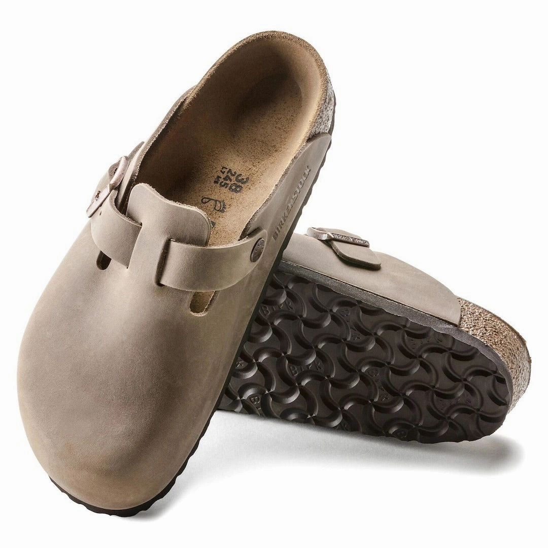 Most Comfortable Wooden Clogs Boston - Oiled Tobacco
