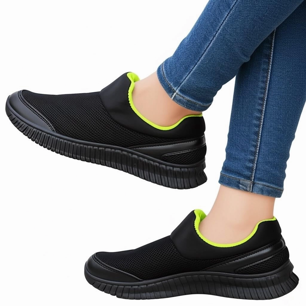 Best Hiking Shoes Women Plantar Fasciitis M0202 black shoes-R18-2