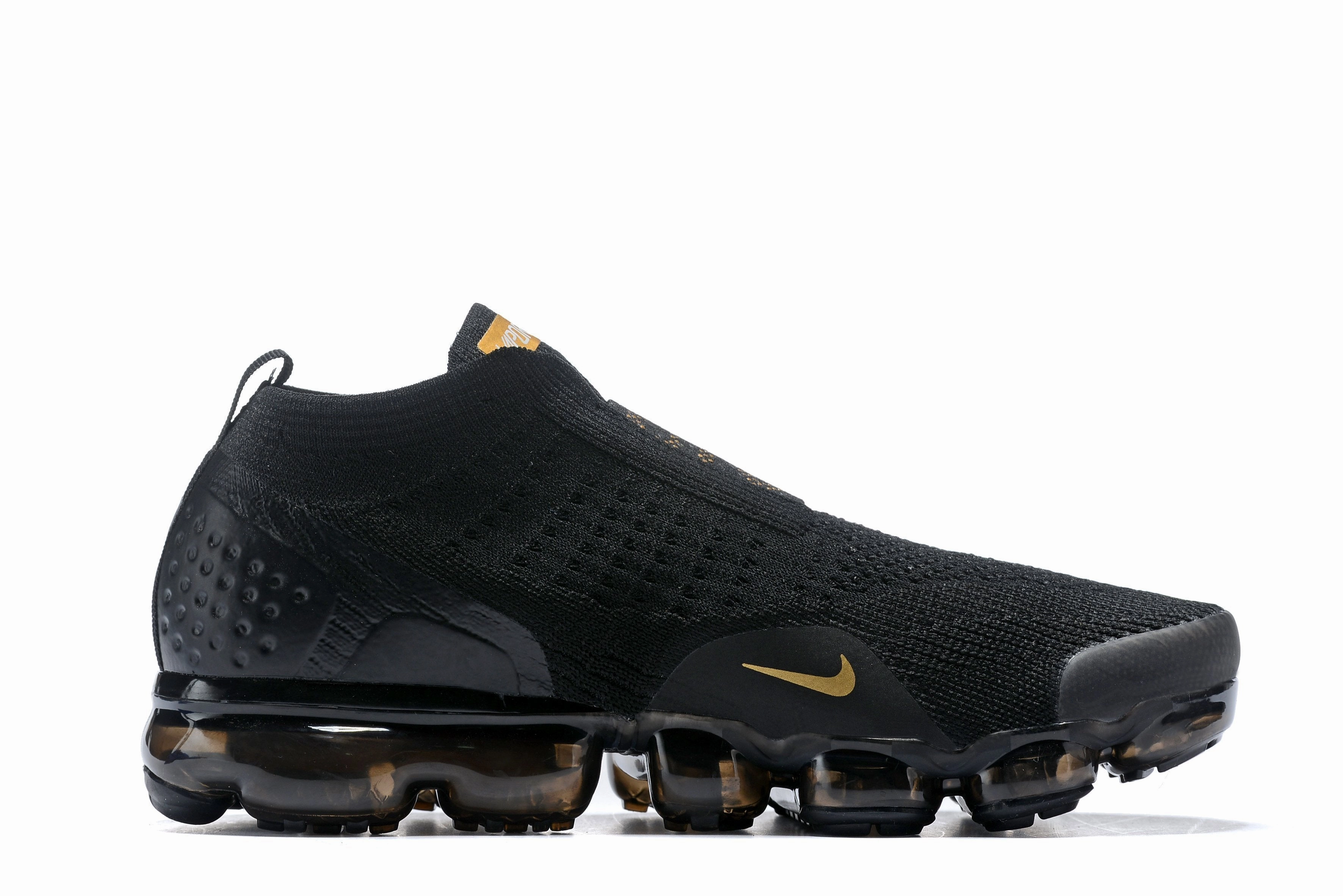 Best Nike Shoes For Overpronation Nike Air Vapormax Moc 2 Black Gold Shoes Sneakers Men Sale Size US 7, 8, 8.5, 9, 10, 11