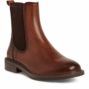Marco Tozzi Womens Boot 2-25305-45 Cognac Plush Ankle Boots