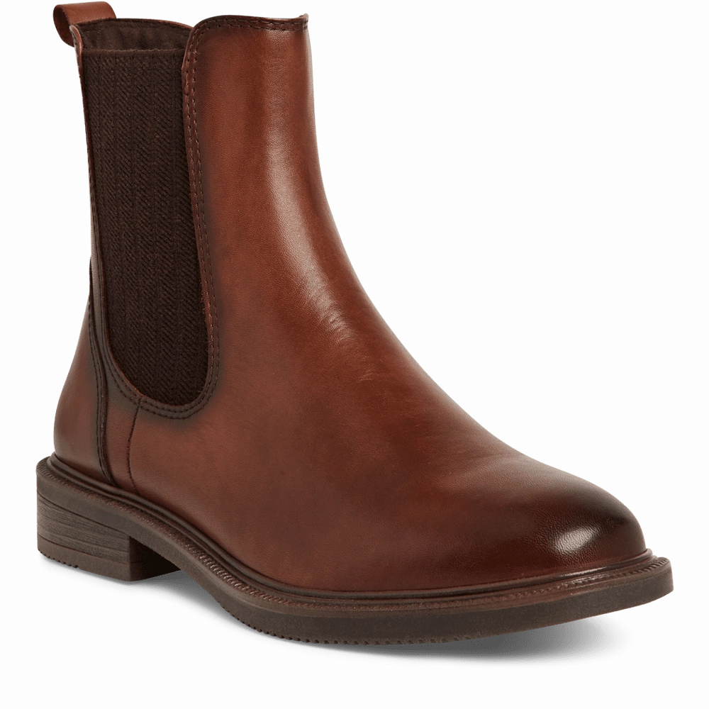 Jones The Bootmaker Ankle Boots Marco Tozzi Womens Boot 2-25305-45 Cognac